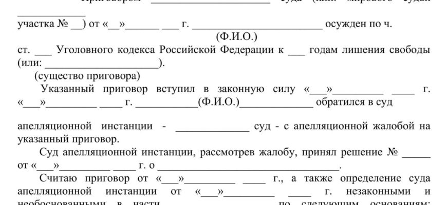 Что необходимо учесть при написании жалобы в верховный суд рф